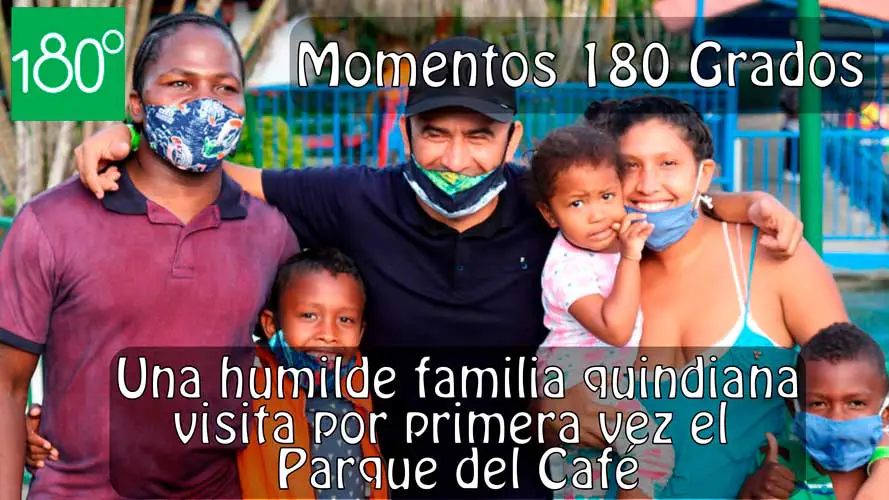Vídeo: Un padre invidente y su humilde familia pudieron conocer el Parque del Café