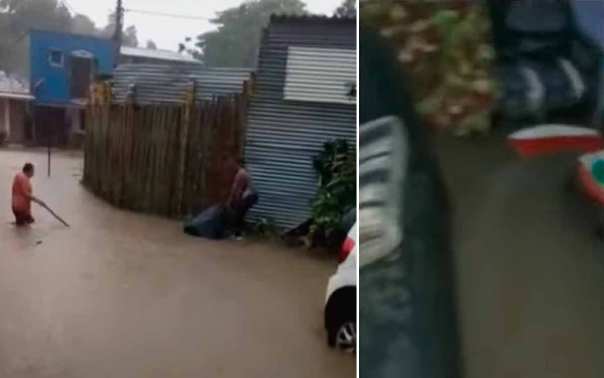 Drama en barrio de La Tebaida. 6 años que cada que llueve se inundan calles y casas