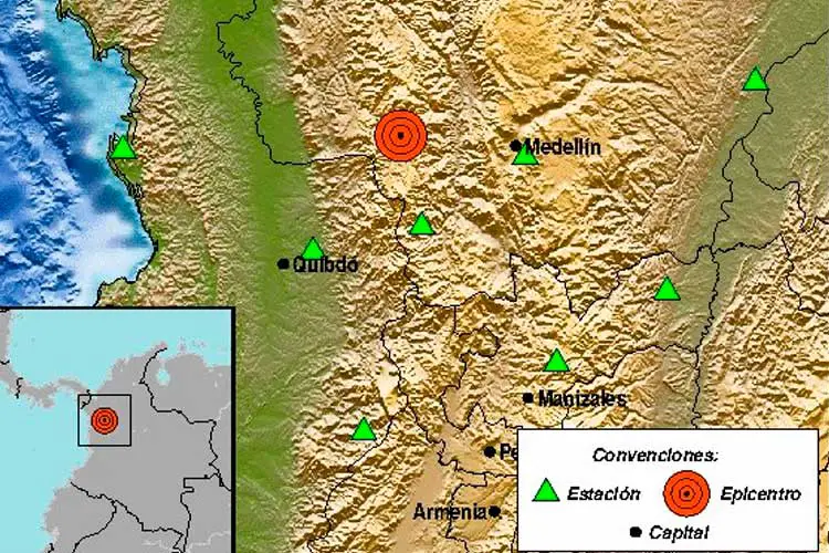 Potente temblor en Antioquia
