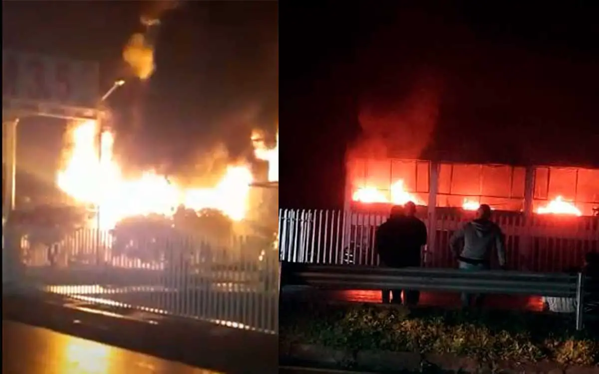 Incendió consumió fábrica y dejó 3 bomberos lesionados en vía Armenia-La Tebaida