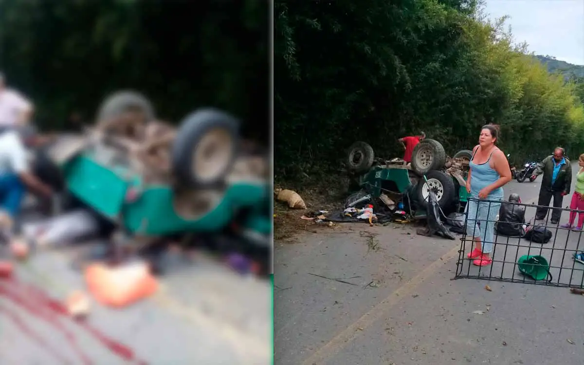 Una muerta y 7 heridas accidente jeep Calarcá