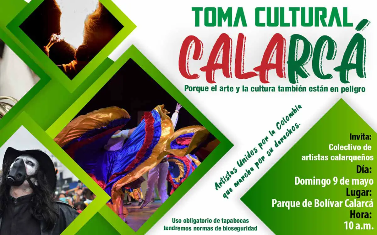 Toma cultural en Calarcá este domingo en Calarcá