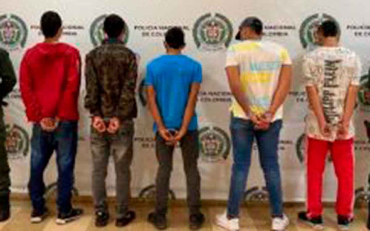 5 extorsionistas de Los Mancha fueron capturados en Quimbaya