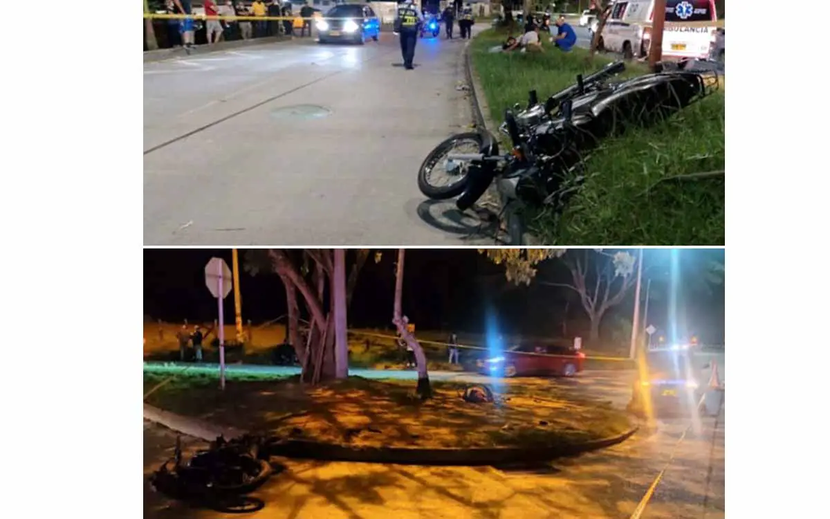 2 motociclistas muertos en accidentes
