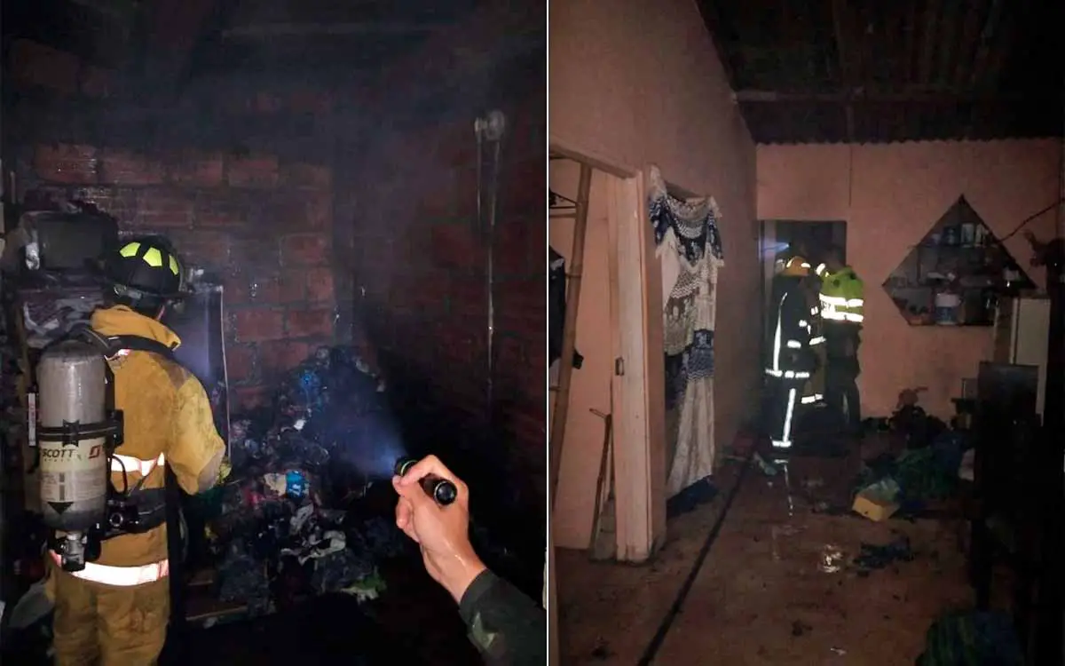 Incendio afectó vivienda en Los Robles de Montenegro