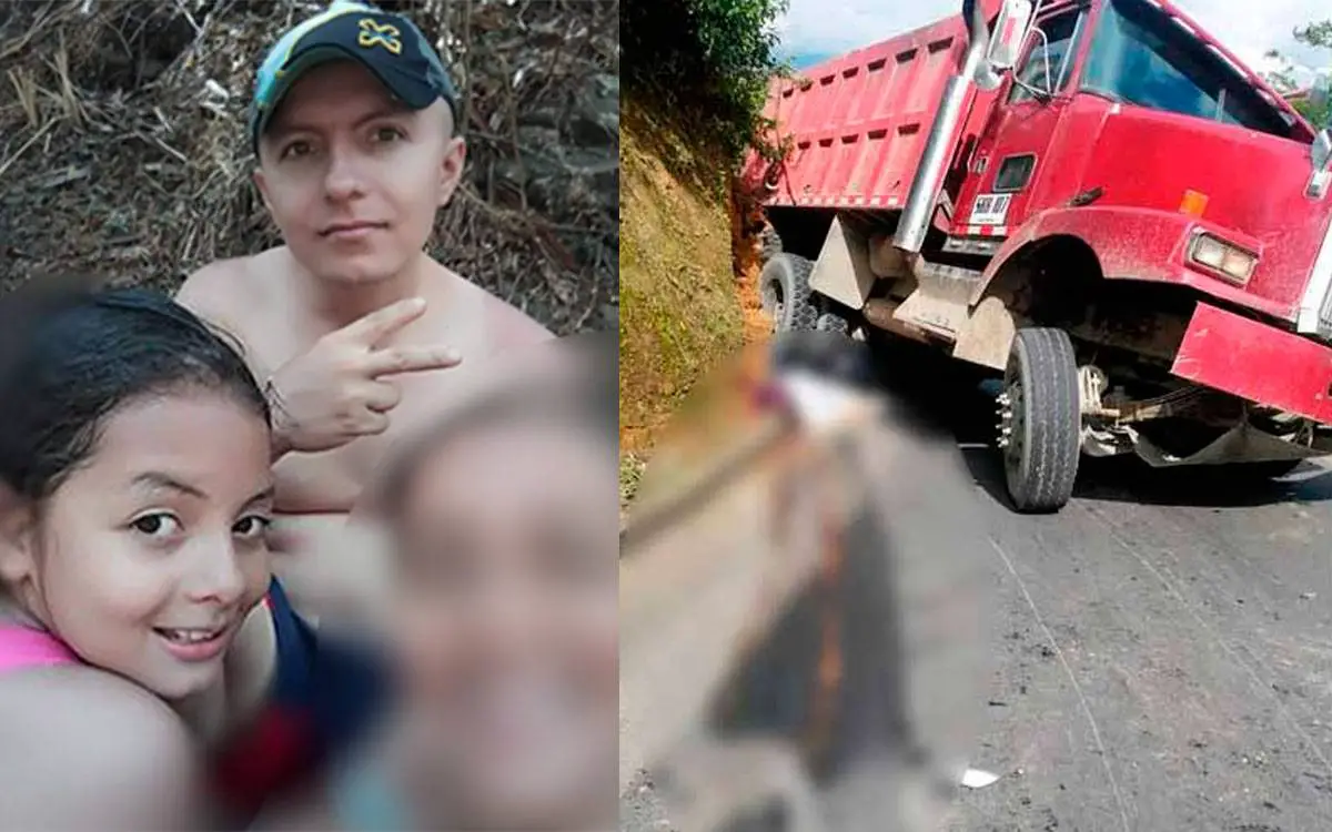Una niña y su padre las víctimas de trágico accidente vía Pueblo Tapao - La Tebaida