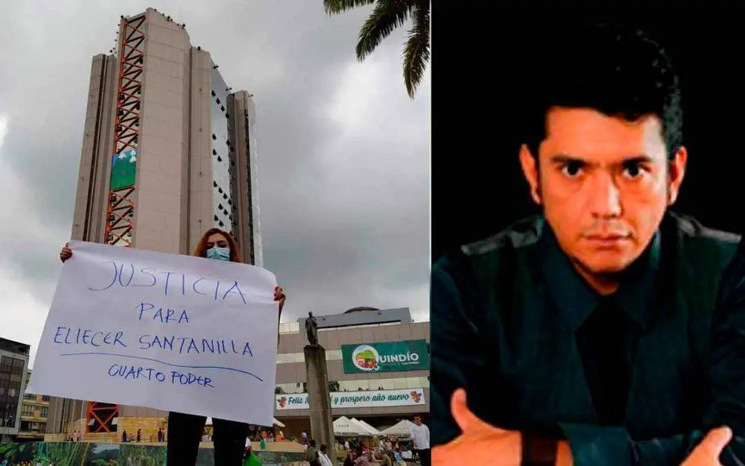 Detención domiciliaria para presunto asesino de Santanilla. Allegados al periodista exigen justicia