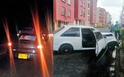Un policía arrollado en Quimbaya y un carro chocado y abandonado en Armenia, accidentes este fin de semana