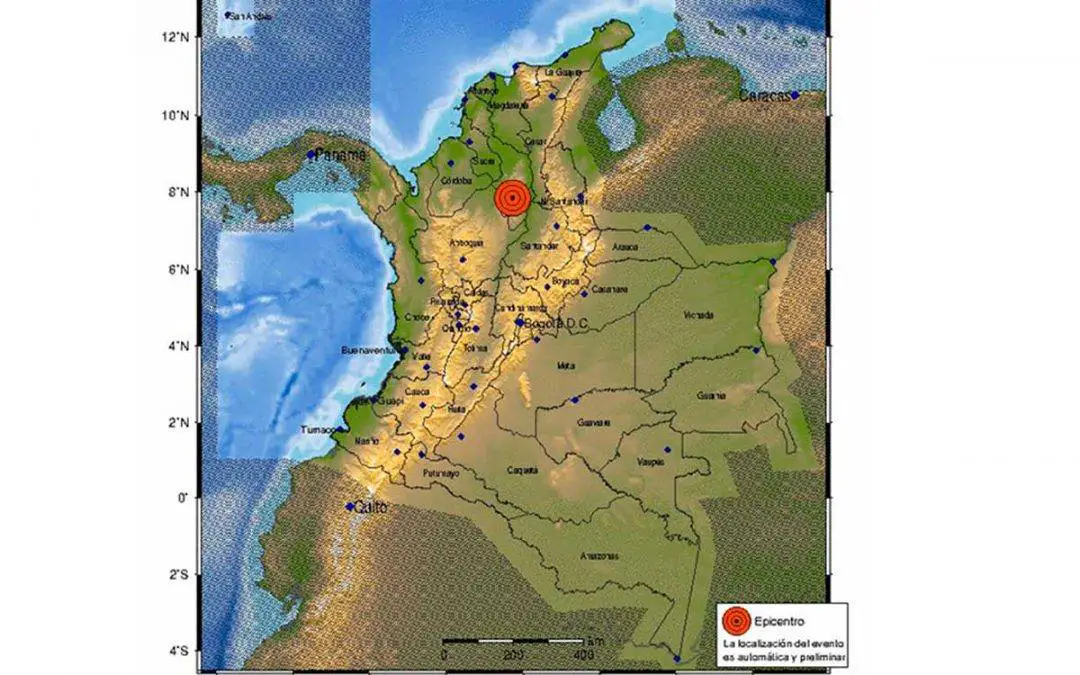 temblor en Colombia
