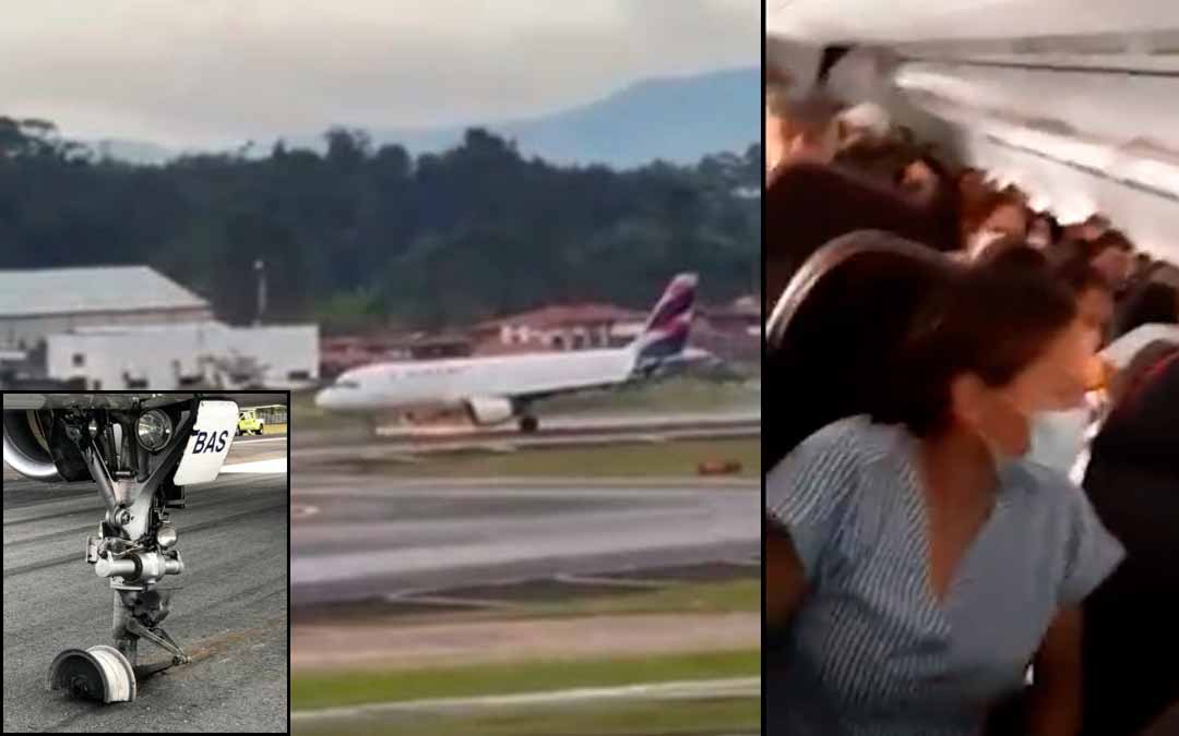 La angustia de pasajeros de avión que sufrió incendio en Medellín
