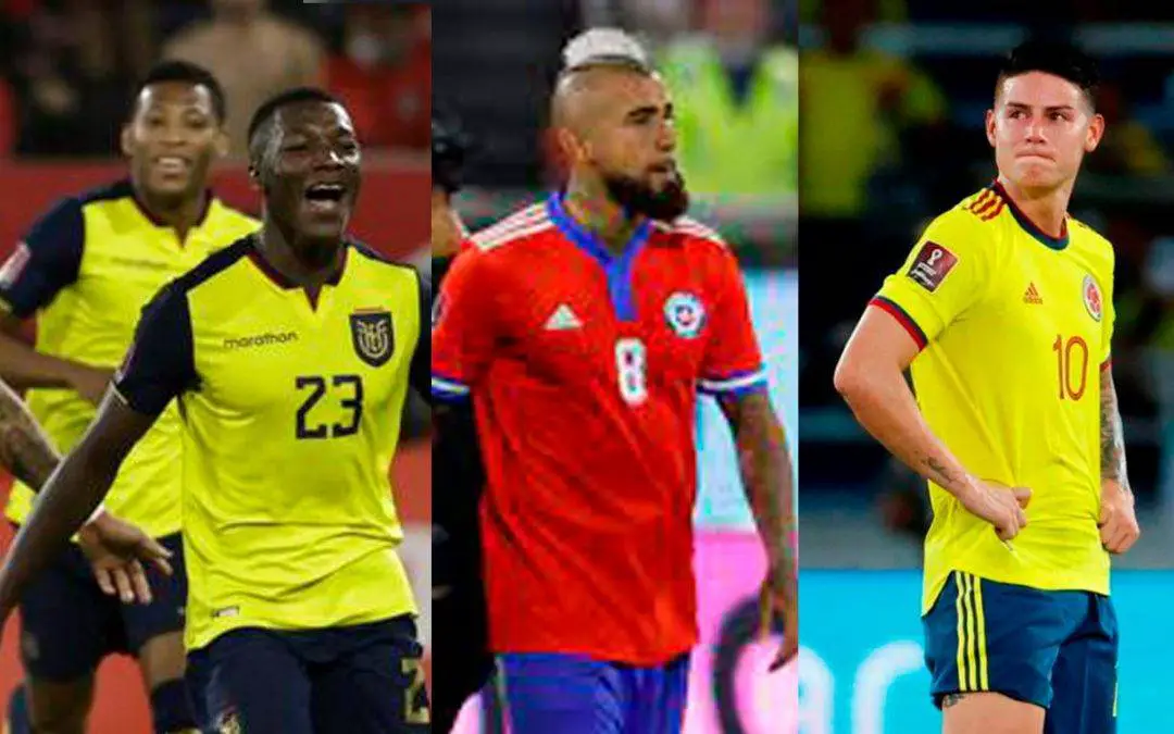 Ni por escritorio, Colombia y Chile no van al Mundial de Qatar. Ecuador es justo clasificado