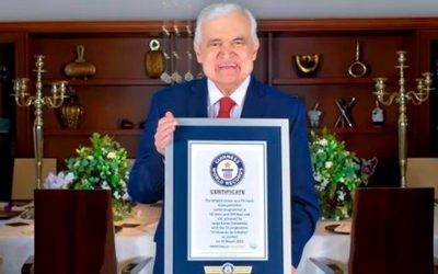 Jorge Barón logró Récord Guinness por ser el presentador con mayor trayectoria en el mundo