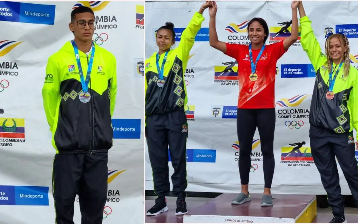 Quindianos ganaron 3 medallas en Nacional de Atletismo Sub-20