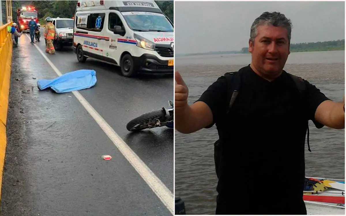 Motociclista murió tras chocar con barandas del puente Helicoidal en Calarcá