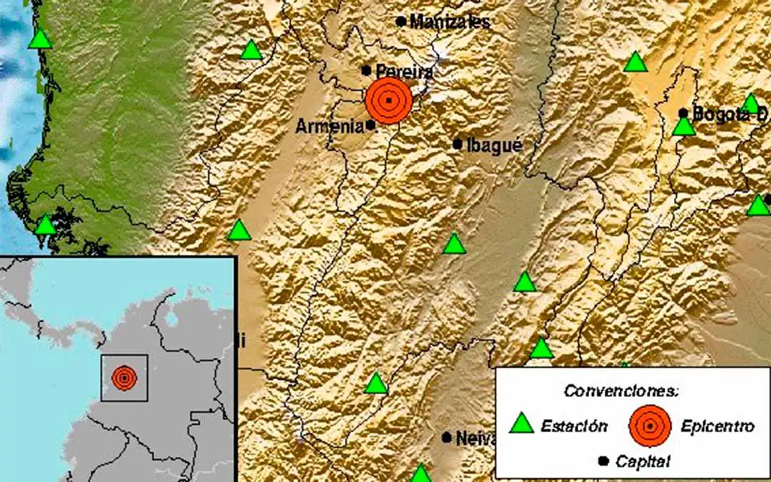 Temblor en el Quindío con epicentro en Salento