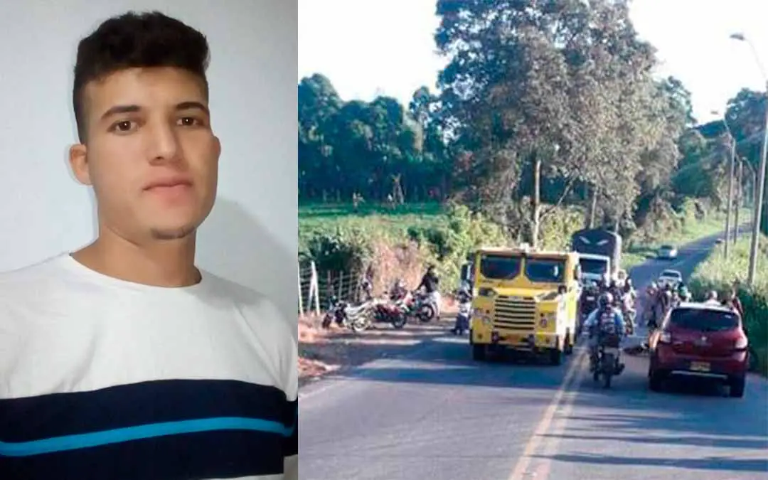 Un muerto y varios heridos en accidente de 2 motos y un camión de valores en La Tebaida