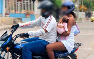 Menores de 10 años no podrán ir en moto, de acuerdo a nueva ley presentada en Colombia