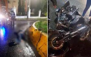 Murió joven al estrellarse en su moto contra el muro de una glorieta en Armenia