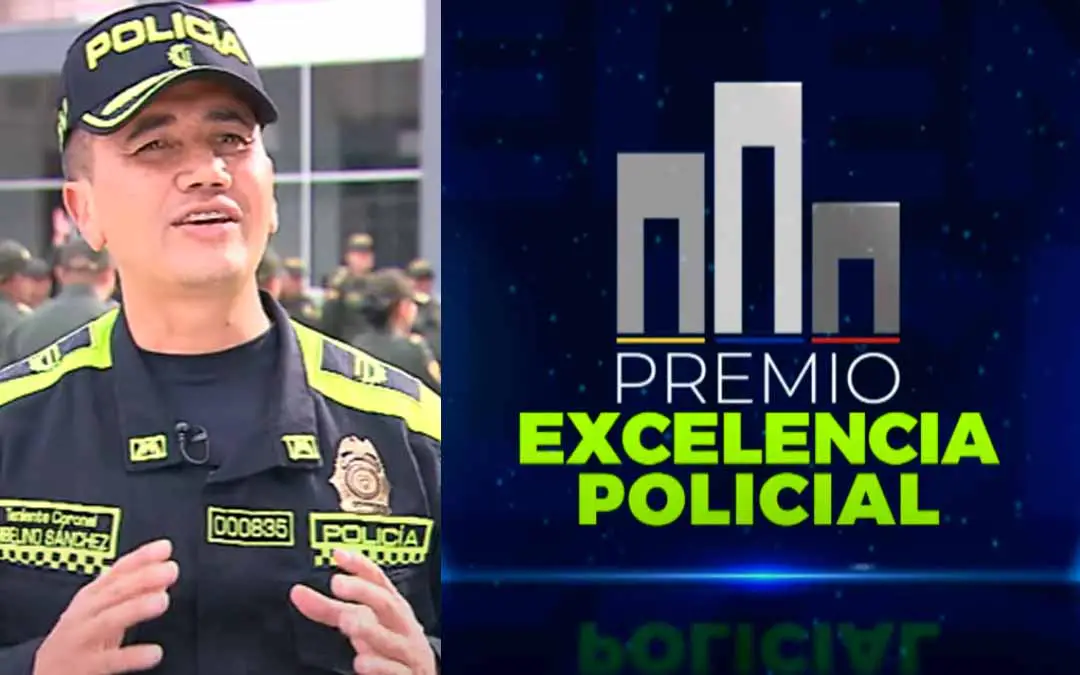 Policía quindiano premio Nacional Excelencia Policial
