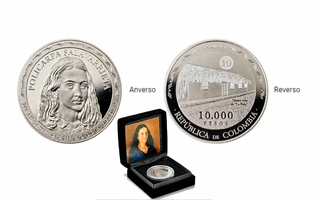 moneda de 10.000 pesos circula en Colombia