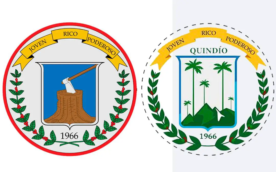 cambio del escudo del departamento del Quindío