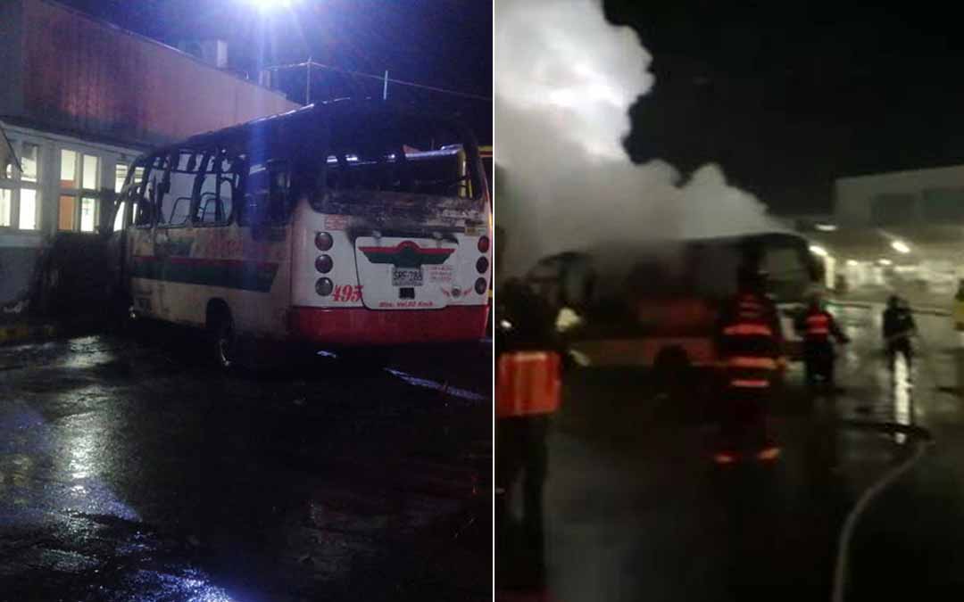buses incendiados terminal de transportes Armenia