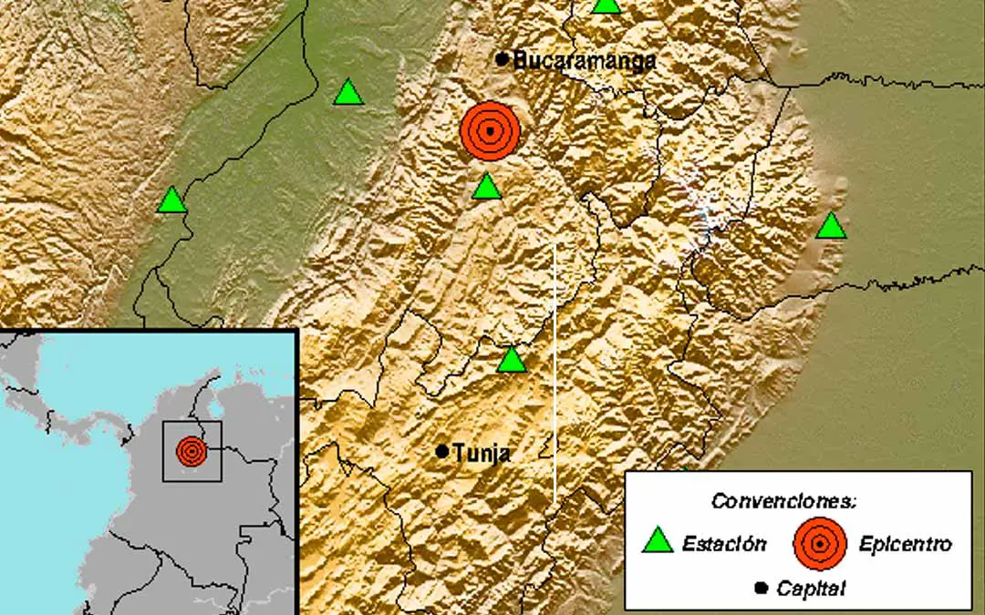 fuerte temblor en Colombia