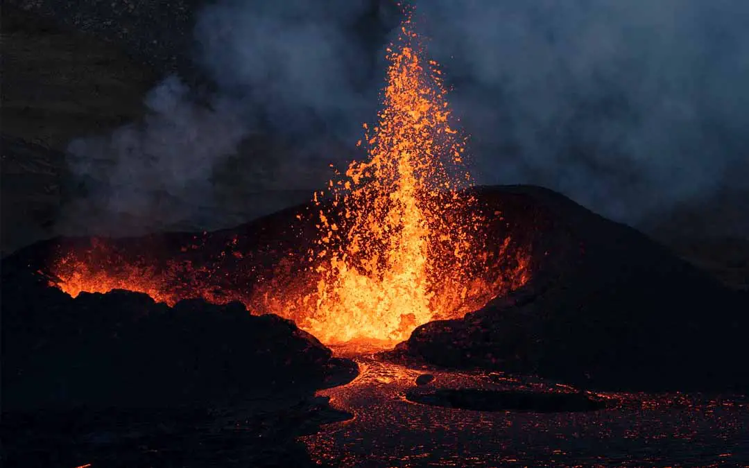 viajero del tiempo super erupción de un volcán