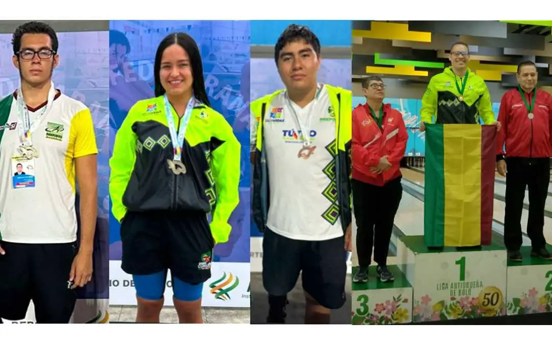 Medallistas quindianos en natación paralímpica y bolo visual