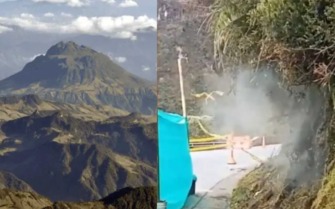 Preocupación volcán gases Cerro Bravo