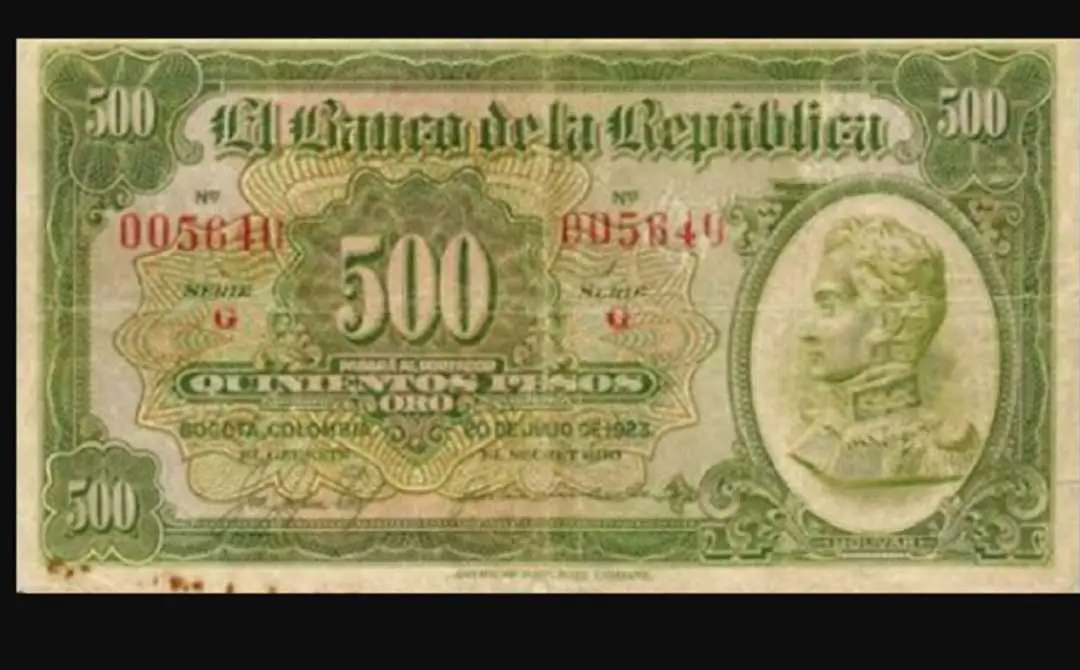 billete 500 pesos platal