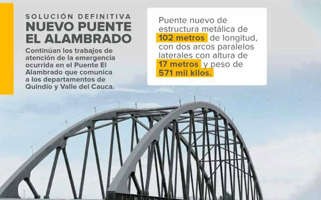 nuevo puente entre el Quindío y Valle