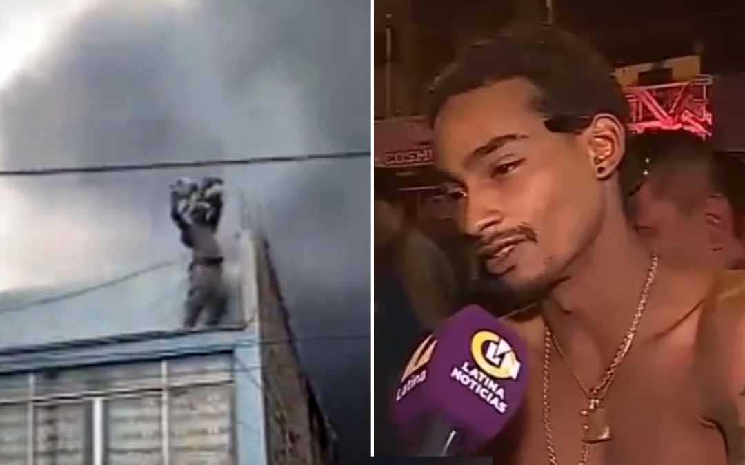 Habitante de calle colombiano salvó a 25 perritos en un incendio en Perú