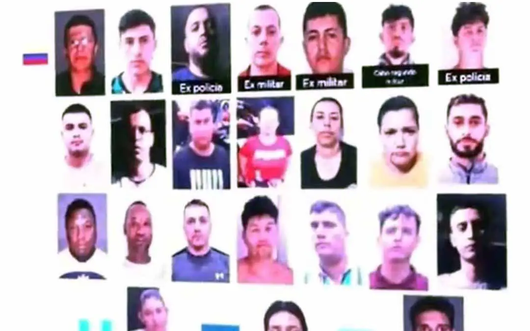 'gota a gota' colombianos capturados en El Salvador