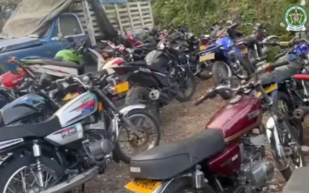 motos inmovilizadas en Calarcá