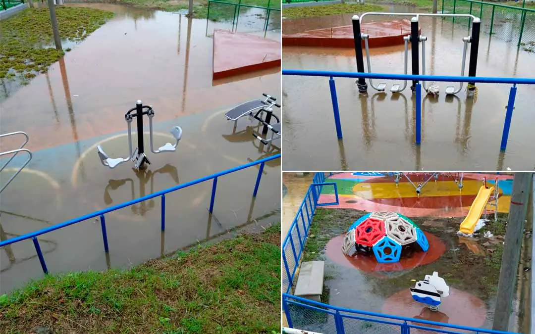 Inundado Parque deportivo Comuneros Montenegro