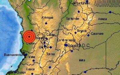 Fuerte temblor la mañana de este jueves se sintió en el Quindío con epicentro en el Chocó