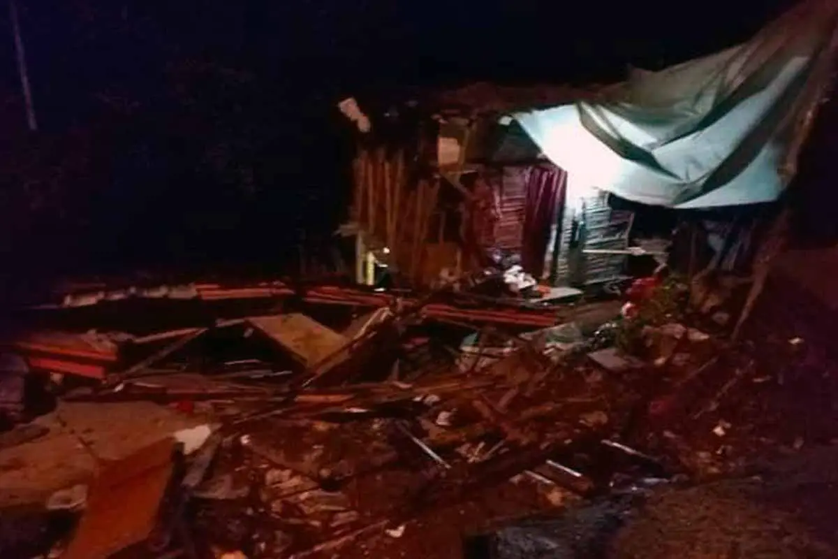 viviendas colapsaron en La Miranda de Armenia