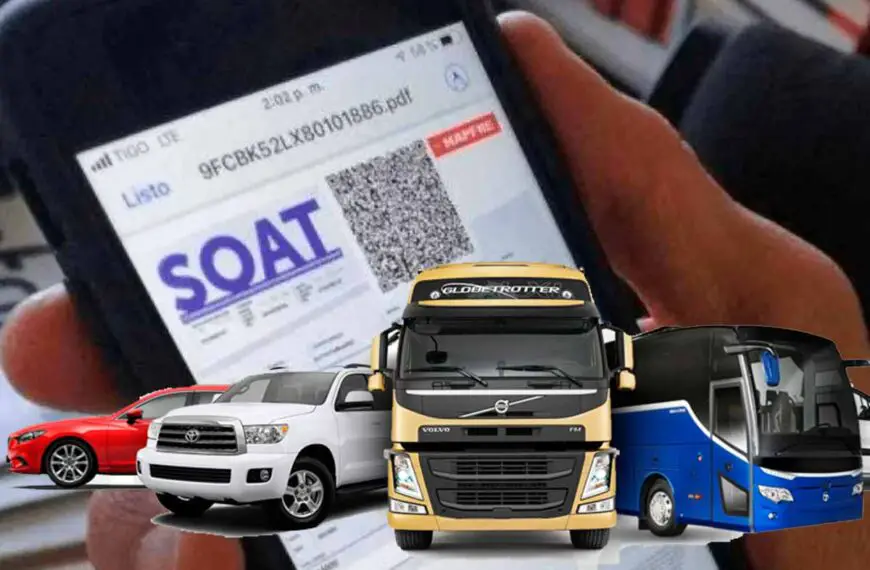 Precio Soat 2024 motos carros camiones vehículos servicio público