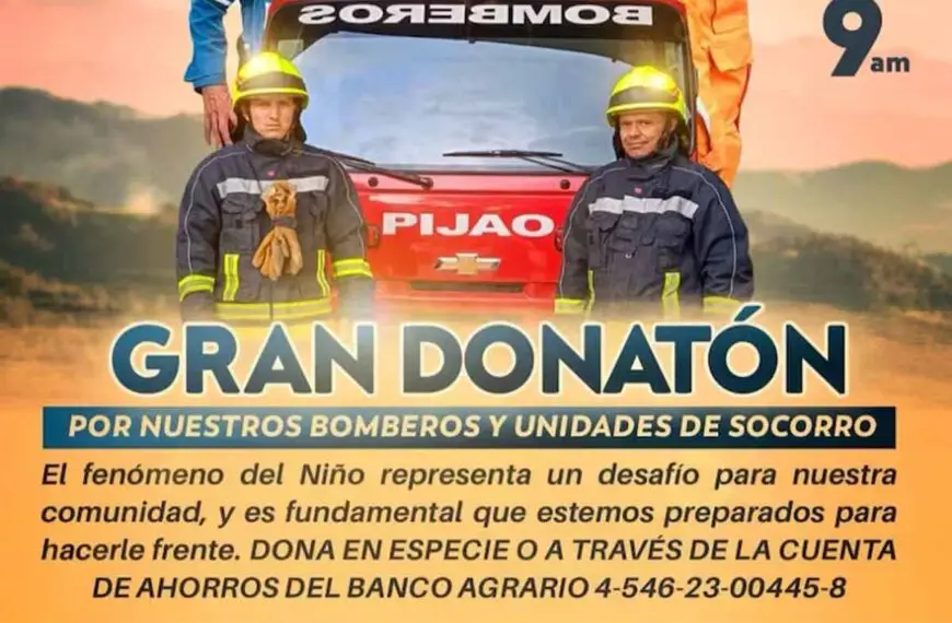 donatón bomberos Pijao