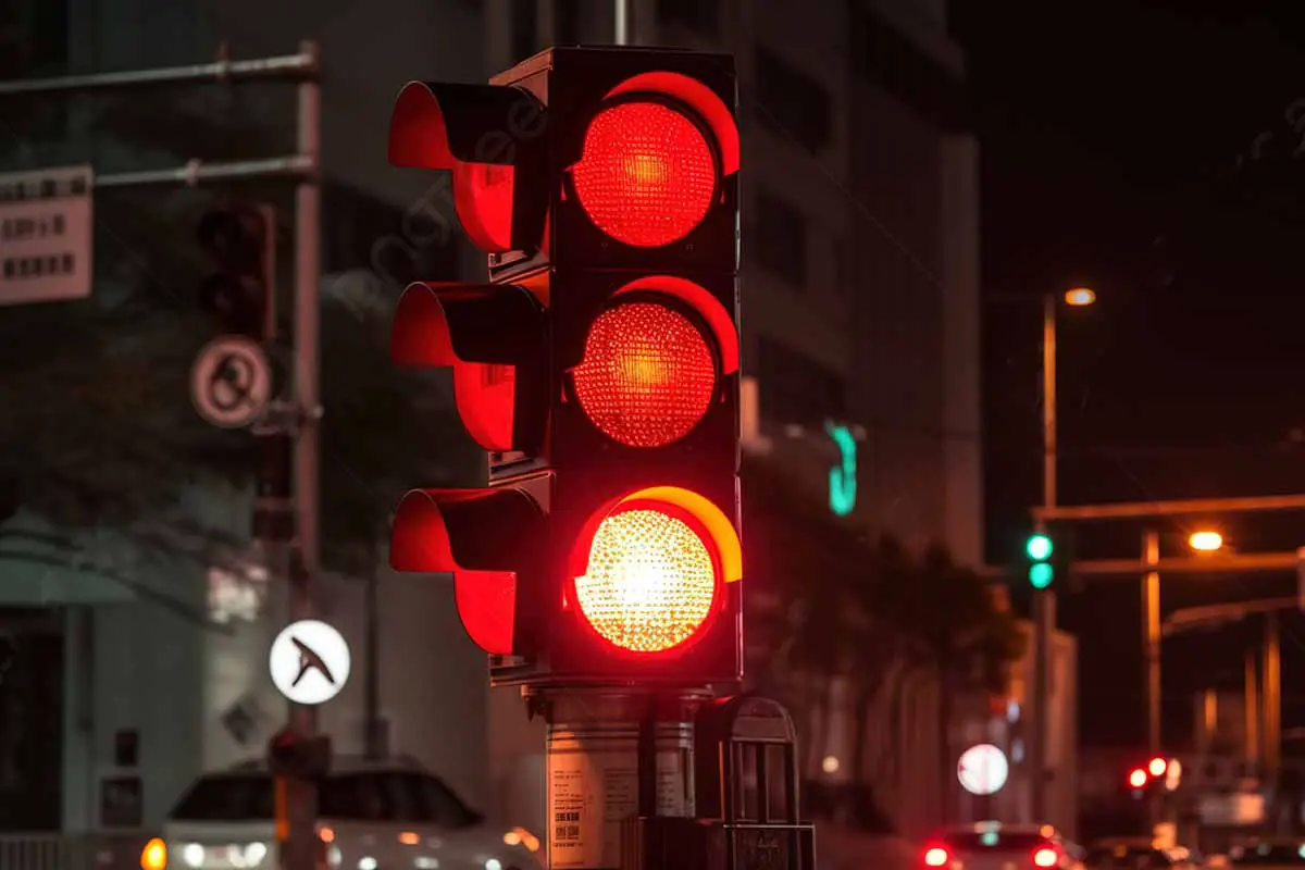 pasarse semáforo en rojo noches qué dice ley