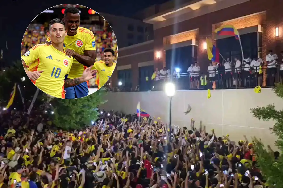 banderazo hinchas selección Colombia Copa América
