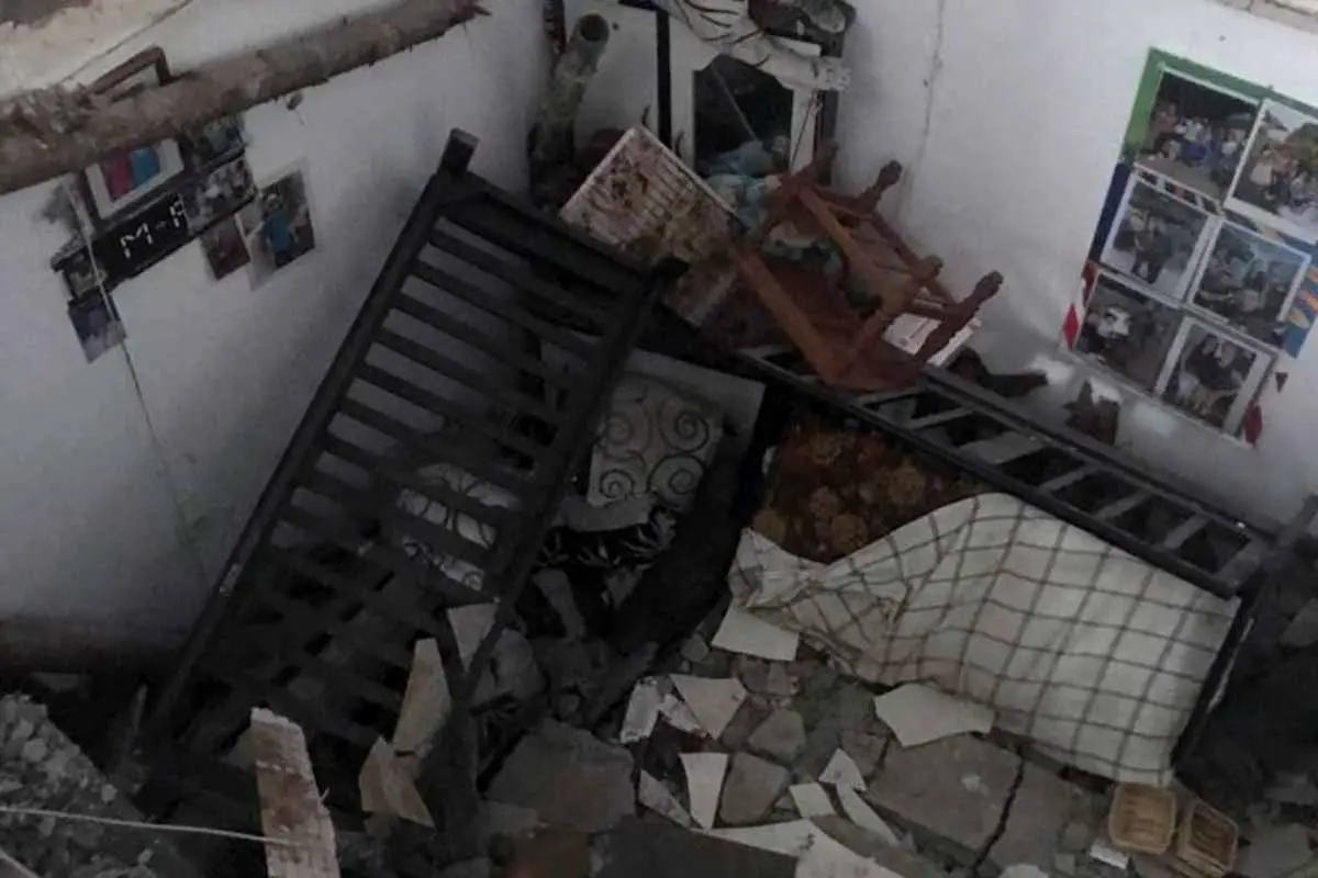 Cuatro personas heridas desplome segundo piso vivienda Quimbaya