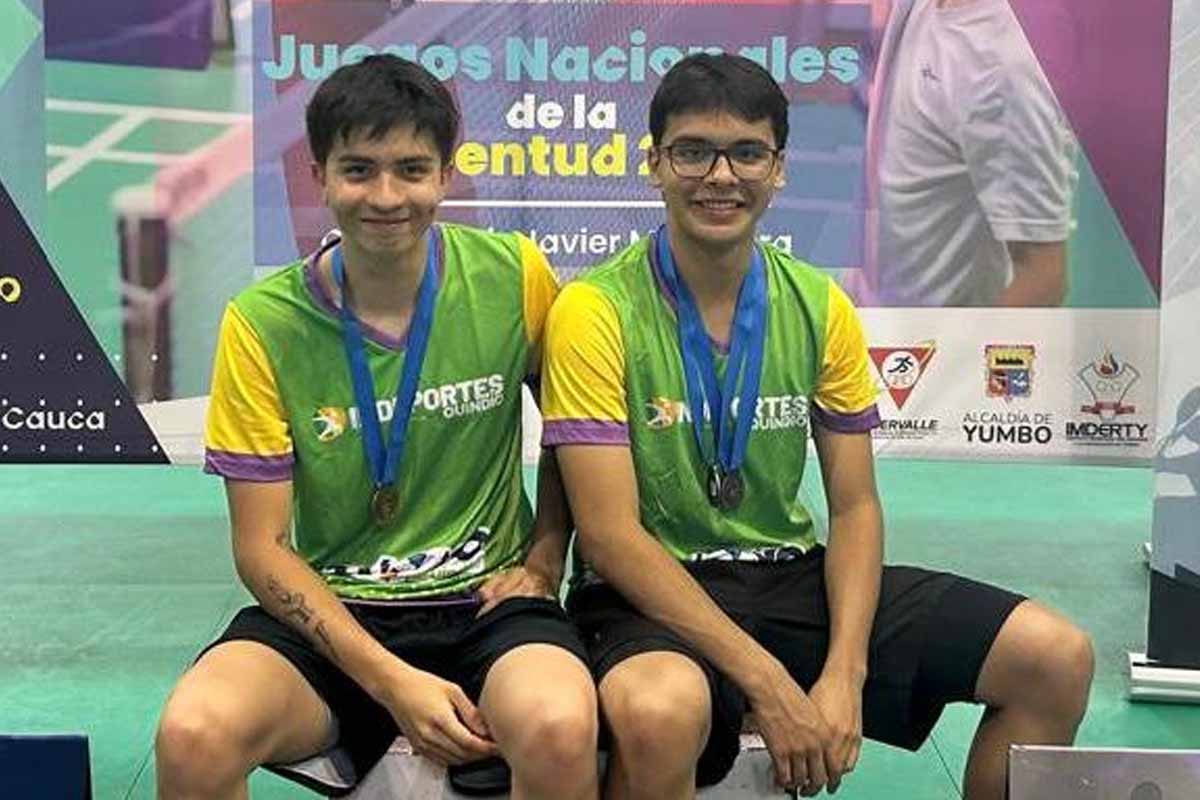 Dos medallas para Quindío en clasificatorio de bádminton a Juegos Nacionales de la Juventud