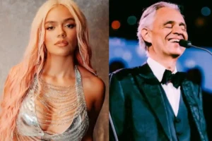 Karol G canta con Andrea Bocelli