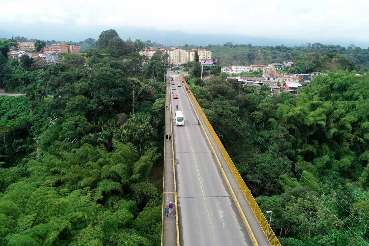 vías alternas Armenia cierre puente La Florida