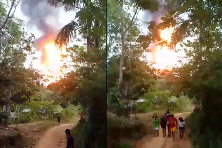 erupción de volcán en el Urabá