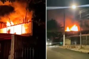 incendio en Manantiales de Armenia