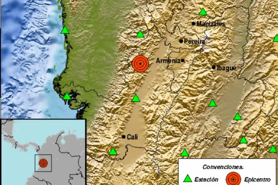 Sismo con epicentro en el Norte del Valle se sintió en el Quindío