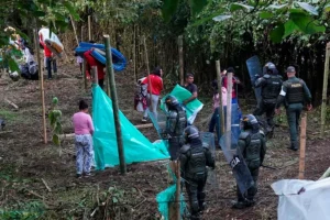 invasoras de lote en Génesis de Armenia